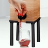 Wine Box Stand Drink Dispenser for One-Hand Pouring and Stemless