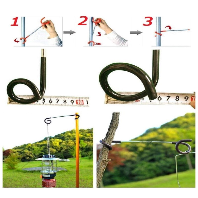 Yaku Nita Tsu 4-Piece Set of Lantern Hangers for Poles