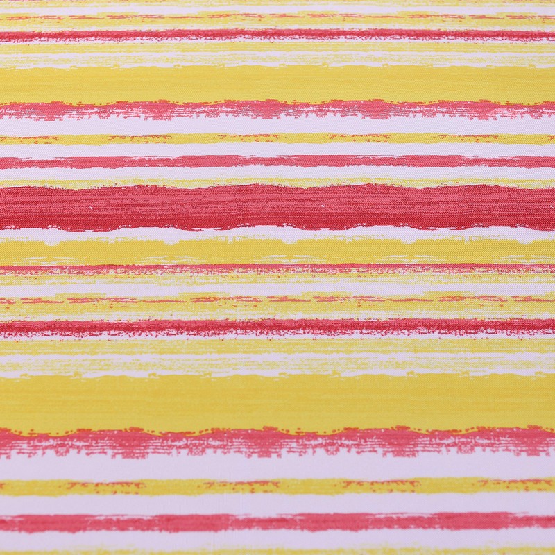 Alan Symonds STRIPED RED/MULTI OUTDOOR TABLE COVERING (TABLECLOTH 60" X