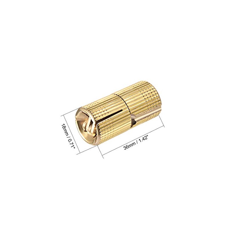 sourcing map Cylindrical 18mm Invisible Furniture Hinge Concealed Hinge 180