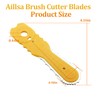 Aillsa Brush Cutter Blades Set (6 pcs) Compatible with Weed