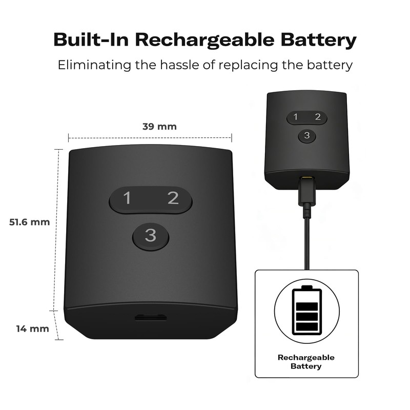 THIRDREALITY Smart Button ZB2,ZigBee Hub Required,3 Wireless Button,Remote Control,Compatible with