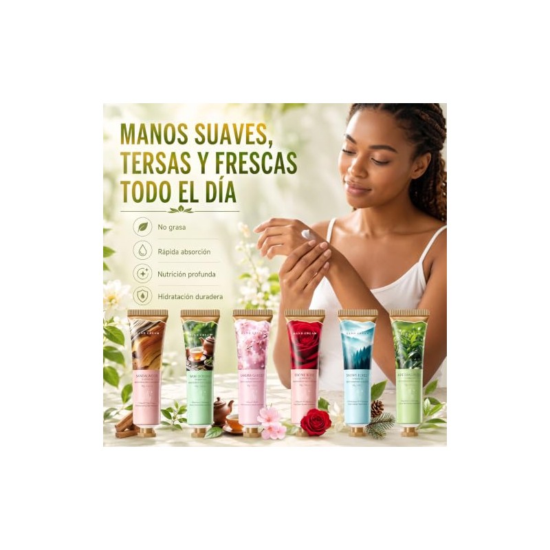 Crema Manos Hidratante, Crema para Manos 12 PCS
