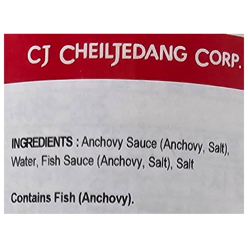 YCNO KOMBOFAN CJ HaSunJung Anchovy Fish Sauce 17.63 oz (500g)