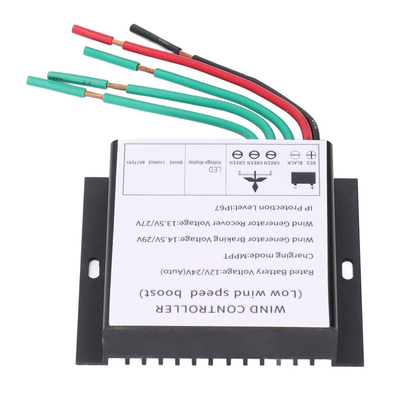 MPPT Wind Turbine Controller 100‑400W 12V 24V Auto Match Wind