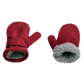 Kids Winter Thermal Gloves Toddler Polar Fleece Thick Warm Mittens Soft Cotton Wool Lined Gloves Windproof Snow Ski Gloves with Adjustable Wrist Strap for Boys Girls Outdoor Activities Age 4-7