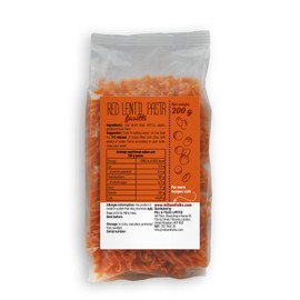 Mill & Folks Easy Pasta Red Lentil Fusilli 4x200g | Vegan & Gluten-Free