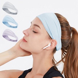 Women's Sports Hairband ELS-083 Gray/FREE 2ea