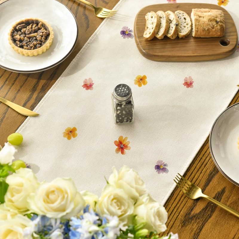 Bloom Flower Tree 210 GSM Hello Spring Table Runner, Seasonal