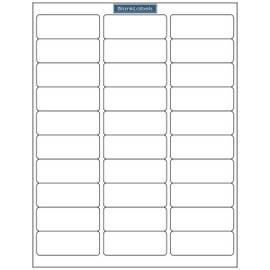 Address & Mailing Label Sheets from Blank Labels - 2-5/8" x 1" (2.625 x 1) - 30 Labels Per Sheet - Inkjet and Laser Guaranteed - Easy to Peel - Made in USA - 1000 Sheets - 30,000 Labels