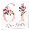 61st Birthday Card for Women - Floral 61st Birthday Cards