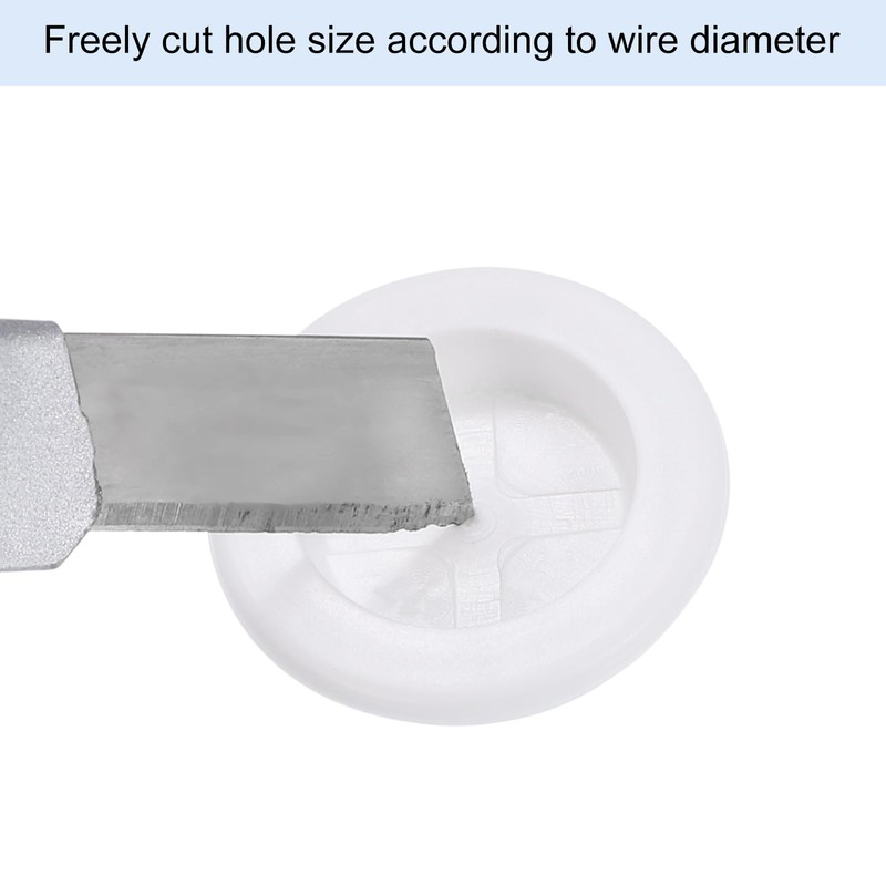 sourcing map 24Pcs Rubber Grommets 5/8" (16mm) Drill Hole, 2/4"