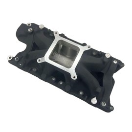 Auminum Single Plane Intake Manifold for SBF Small Block Ford 260 289 302 Hurricane Black