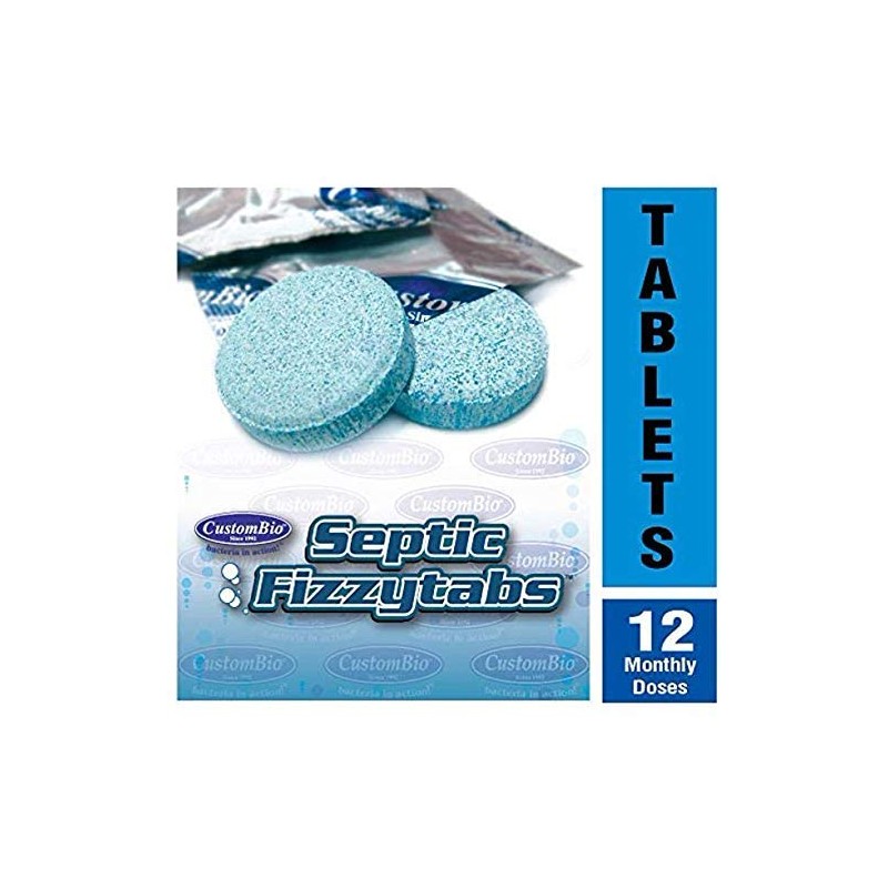 Septic Tank Treatment Septic Fizzytabs 12 Month Supply , Dissolvable