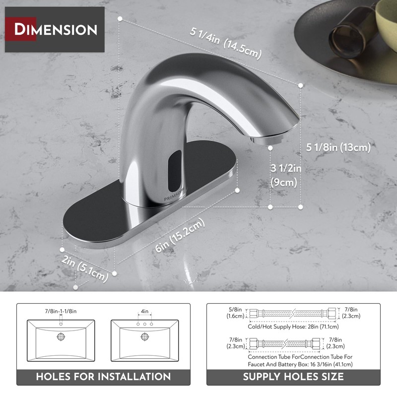 PRIMSOPH Automatic Motion Sensor Hands Free Electronic Infrared Smart Commercial