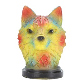 Vintage Animal Night Light Colorful Painting Resin Decorative Table Lamp for Bedroom Party Decor Wolf