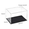 sourcing map Acrylic Clear Display Case Box Dustproof Protection Showcase