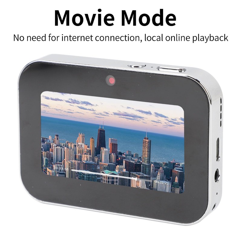 64MP 4K Digital Camera, 3" Full Touch Screen Compact Selfie