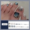 FIEONCIY Press on Toenails with Designs Acrylic Fake Nails for