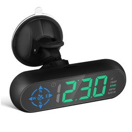 BUGUUYO Car Speedometer Display Digital Alarm with Colorful for Safe Driving Real Info Versatile Placement Dashboard Windshield Warning Easy to Read Design