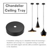 Zzcy Pack of 3 Cable Cover Ceiling Light Ceiling Canopy