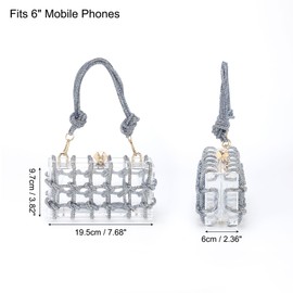 sourcing map Evening Bags, Acrylic Clutch Purse Marbling Bag Wedding Prom Party, Light Blue