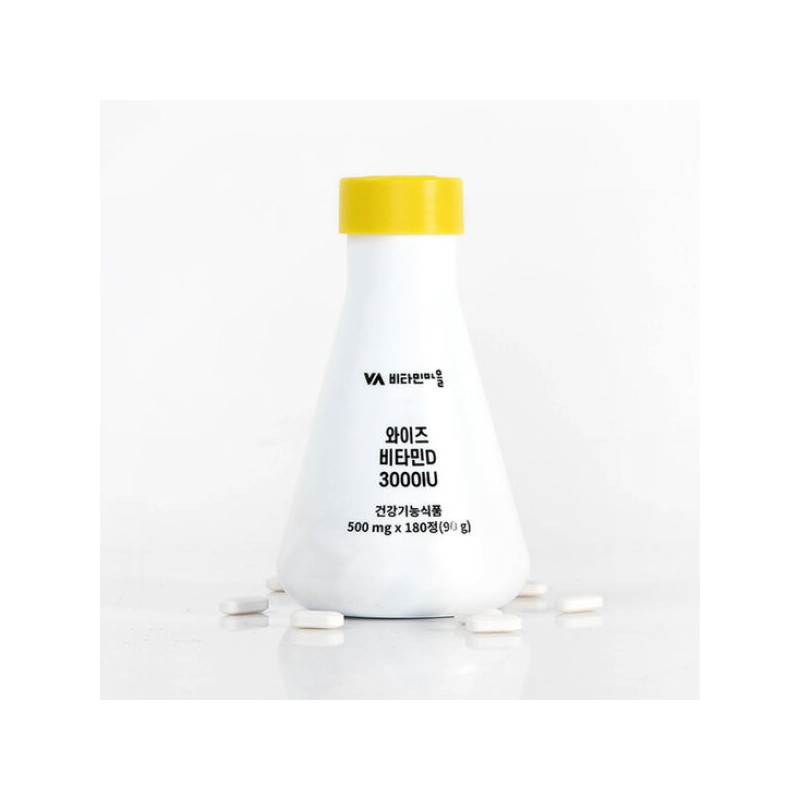 Wise 비타민마을 비타민D 3000IU 총360정 2병 12개월분 Vitamin Village Vitamin