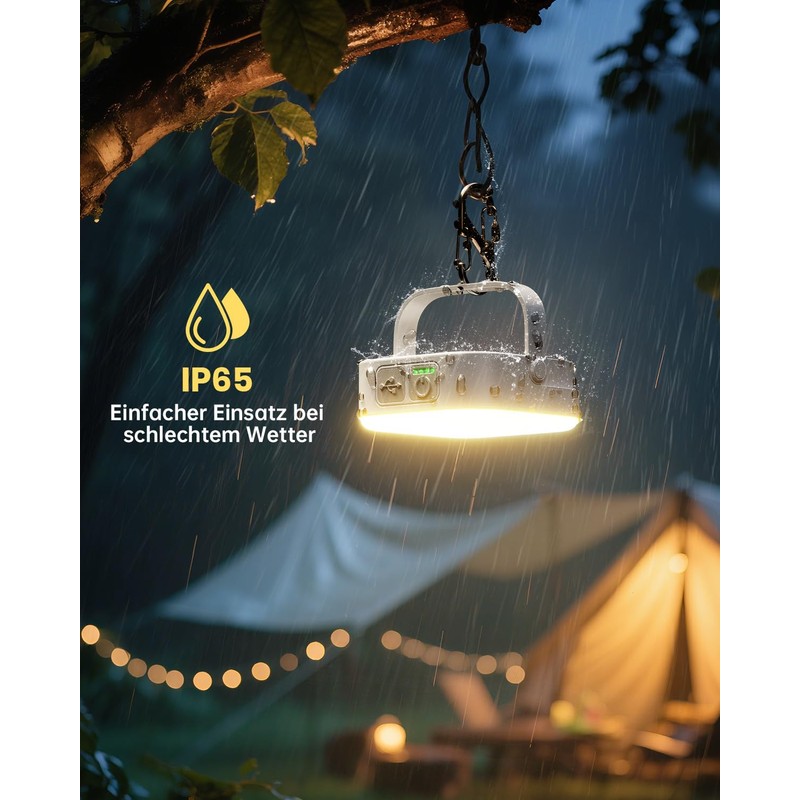 Pack of 2 LED Camping Lamp 10000 mAh