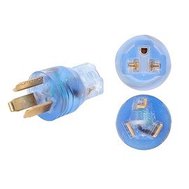 ONETAK NEMA 10-30P to 5-15R 5-20R 6-15R 6-20R Compact 240V 30 Amp 3 Prong Male Plug to 240V 15 Amp 20 Amp 3 Prong Female Receptacle Outlet Generator Welder Dryer EV Charger Power Cord Adapter