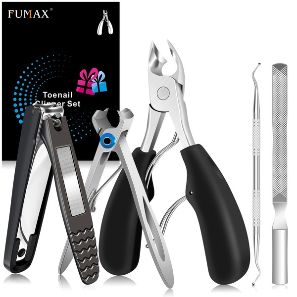 Toenail Scissors for Thick Nails, Nail Clippers Set, Large Toenails, Nail Clippers for Toenails, Professional Nail Scissors, Toenail Clippers for Seniors