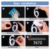 Diggoo 6" Reflective Mailbox Numbers Sticker Decal Die Cut Elegant