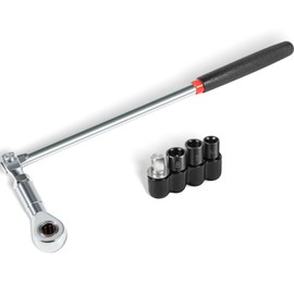 Yoursme 64180 Actuator Motor Wrench Kit Come with 5.5mm 7mm 8mm Sockets and 1/4" Square Drive Adapter, Replace Fasteners on Small Electric HVAC Motors