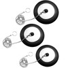 inodiref Pack of 3 Bath Plugs with Chain Rubber Sink