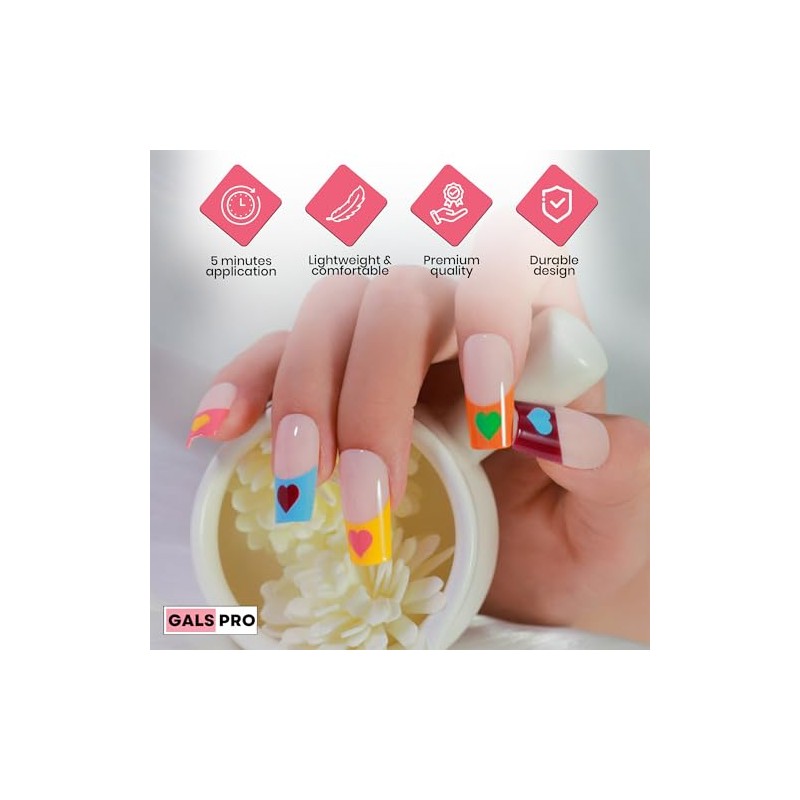 GALS PRO Uñas Postizas Galspro Medium Press On - Set