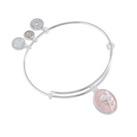 Alex and Ani Rose Charm Bangle