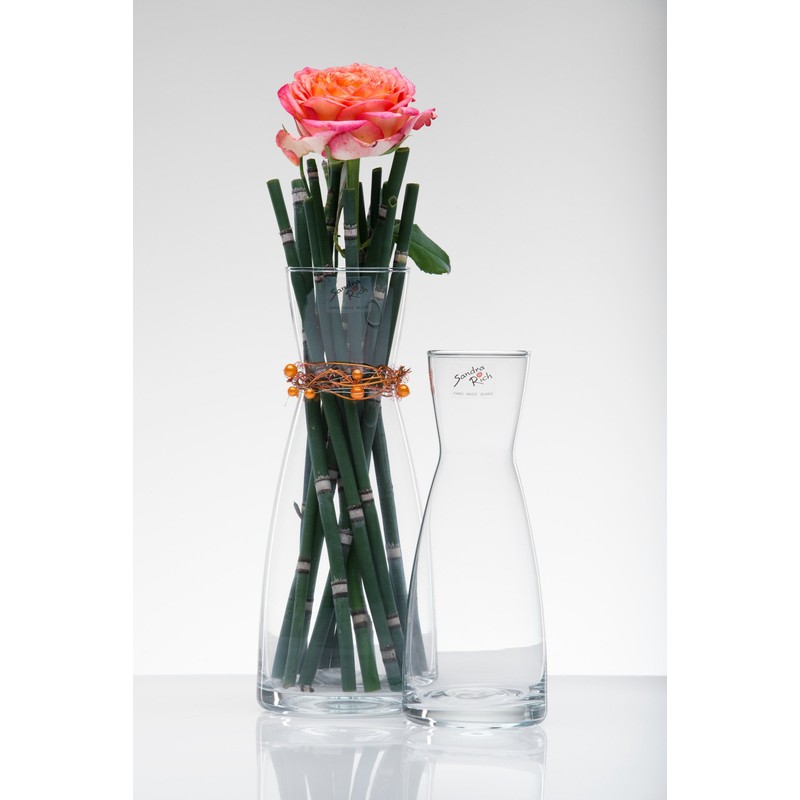 Glasvase Cone klar rund 26 cm Ø 10,5 cm von