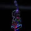 Cello Shaped Music Box with LED Lights Transparent Musical Box
