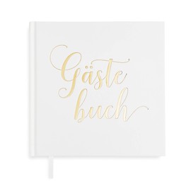 Plantvibes Luxury Guest Book, 72 Pages, Hardcover, High Quality Paper, Vintage Guest Book for Wedding, Christening or Birthday, Wedding Book, Wedding Album, Wedding Guest Book