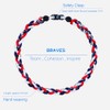 SUPBOMM Baseball Rope Necklaces, League Team Colors Braided Necklace, Baseball