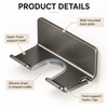 Hair Dryer Wall Holder for Bathroom – No-Drill Aluminum Storage