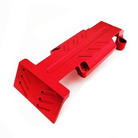 Atomik RC Traxxas Revo 3.3 Nitro Aluminum Alloy Rear Skid Plate Hop Up Upgrade, Red Replaces Traxxas Part 5337