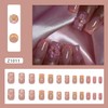 EYZOTSF Press on Nails Square Short Length Acrylic French False