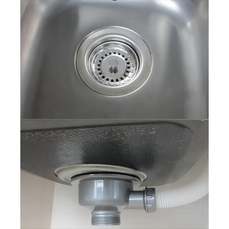 Qrity Sink Waste Kit 110mm, Stainless Steel Kitchen Sink Overflow