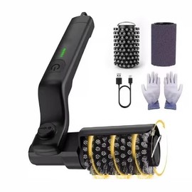 Electric BBQ Grill Cleaning Brush Heavy Duty Steel Wire & Nylon Bristle Cleaner High Temperature Resistant Grease Remover for BBQ Grill Grates and Racks