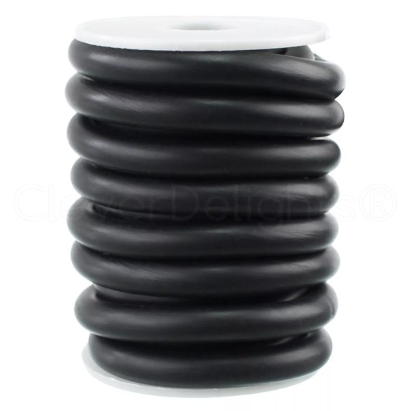 CleverDelights 3/8" Solid Rubber Cord - 100 Ft - Buna