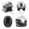 VCAN V88 3/4 Open Face Motorcycle Scooter Helmet ECE &