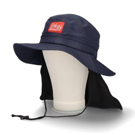 Manhattan Portage Sunshade Logo Adventure Hat with Sun Shade Box Logo Hat with Sauce (011 Black), 013 navy