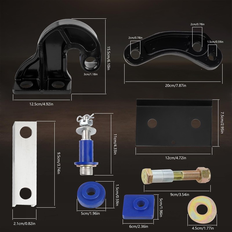 BHB Lower Hood Hinge Pivot Kit Compatible with Peterbilt 377