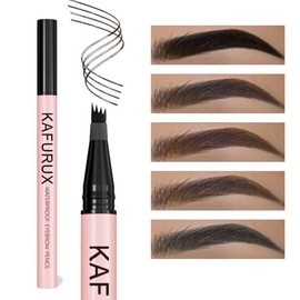 Waterproof Eyebrow Liquid Pen, 1 Count Long-lasting Precise Eyebrow Enhancers, 4-pointed Eye Brow Pen, Makeup Cosmetics for Natural-looking Brows, Valentine's Day Gift, Makeup Products,  Eyebrow Products:_104_1 Count