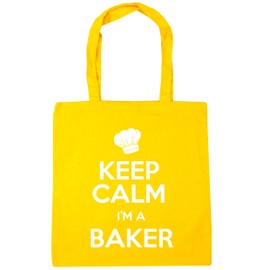 Hippowarehouse Keep Calm I'm a Baker Tote Shopping Gym Beach Bag 42cm x38cm, 10 litres